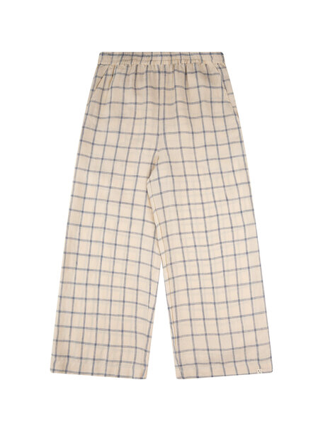 Matona Women's culotte linen - blue net