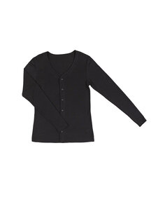Joha Women's cardigan wool/silk - black