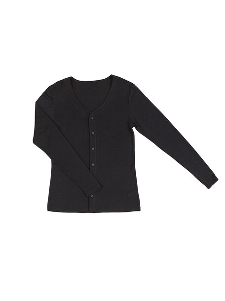 Joha Women's cardigan wool/silk - black