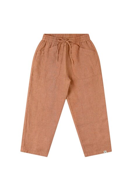 Matona Children's pants linen - coffee