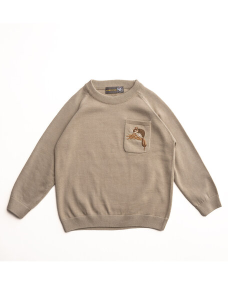 Hanevild Children's sweater Albert with little mouse