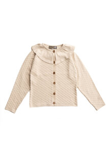 Hanevild Children's cardigan Margrethe with collar