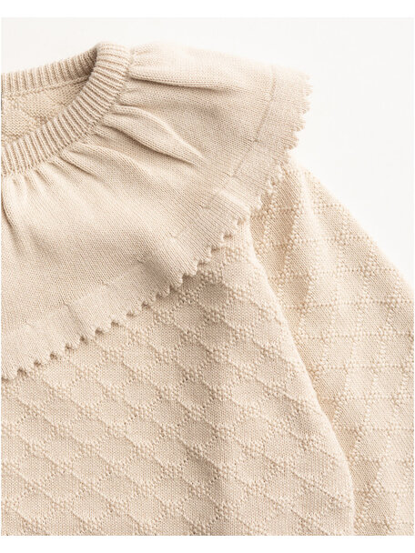 Hanevild Children's cardigan Margrethe with collar