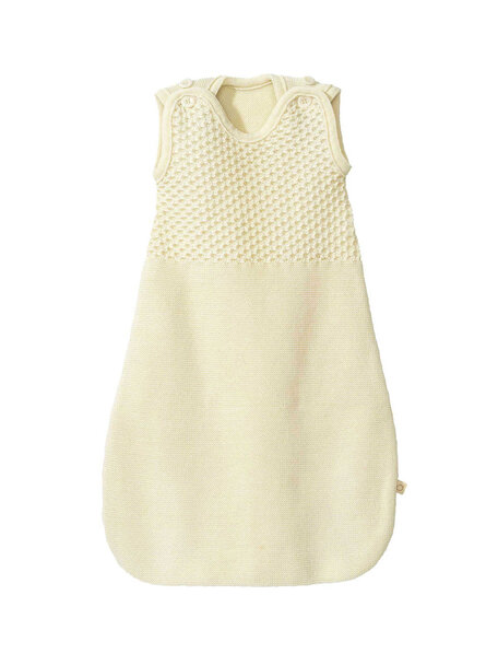 Disana Knitted sleeping bag without sleeves - natural