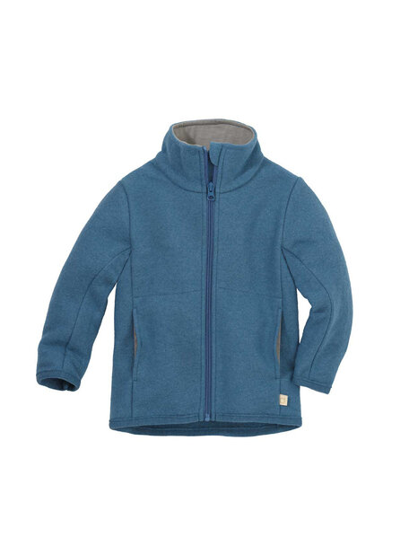 Disana Boiled wool summerjacket - taubenblau