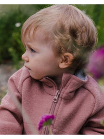 Disana Boiled wool summerjacket - soft pink