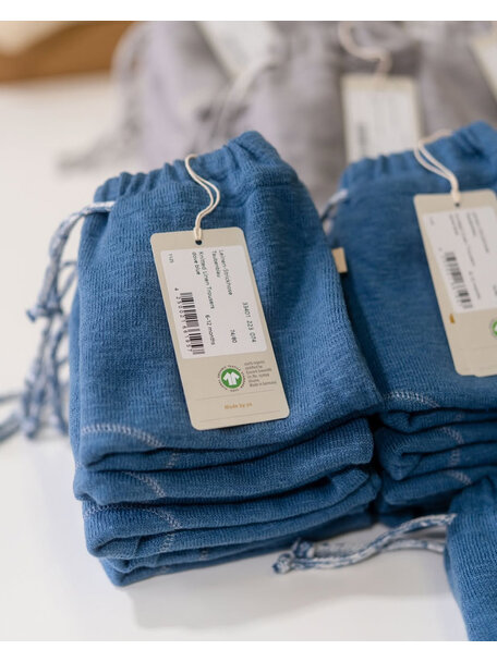 Disana Summer trousers linen/cotton - taubenblau