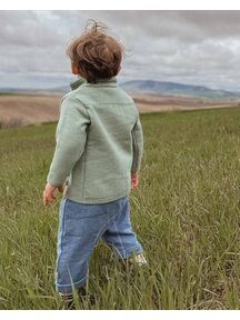 Disana Boiled wool summerjacket - jade
