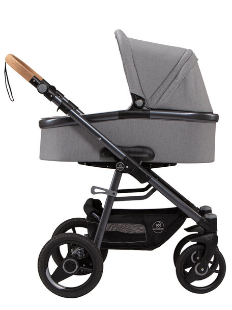 Naturkind Baby stroller Lux Evo mottled grey - seat unit including baby basket