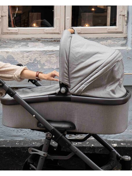 Naturkind Baby stroller Lux Evo mottled grey - seat unit including baby basket
