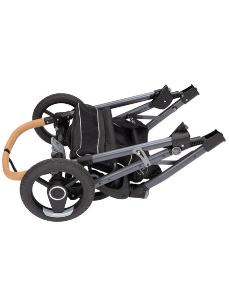 Naturkind Baby stroller Lux Evo mottled grey - seat unit including baby basket