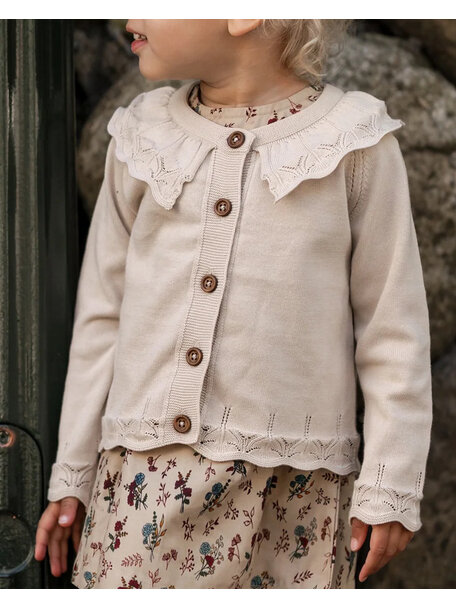 Hanevild Children's cardigan Tilde with collar