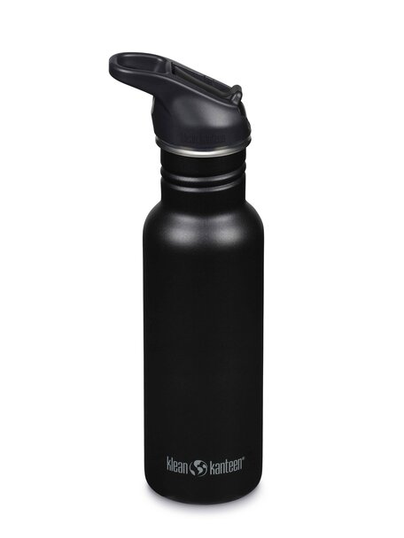 Klean Kanteen Classic bottle 532 ml with flip seal sport cap - black