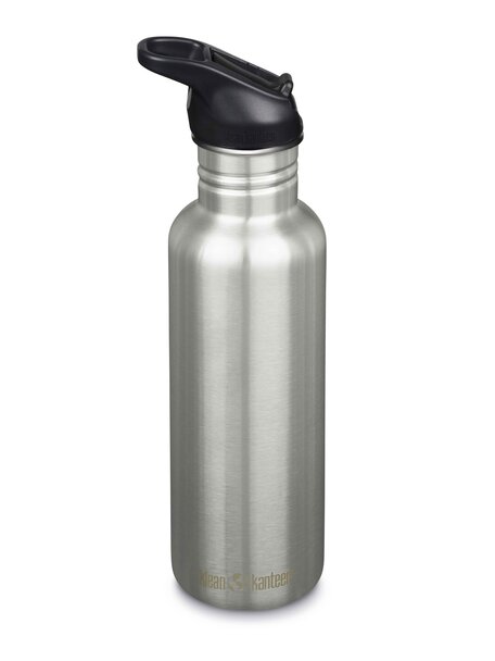 Klean Kanteen Classic bottle 800 ml with flip seal sport cap - brushed stainless