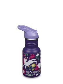 Klean Kanteen Kid bottle 355 ml with flip seal sport cap - leaping unicorns Klean Kanteen Kid bottle 355 ml with flip seal sport cap - leaping unicorns