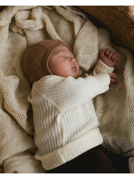 Unaduna Bonnet tiny rib wool - semla