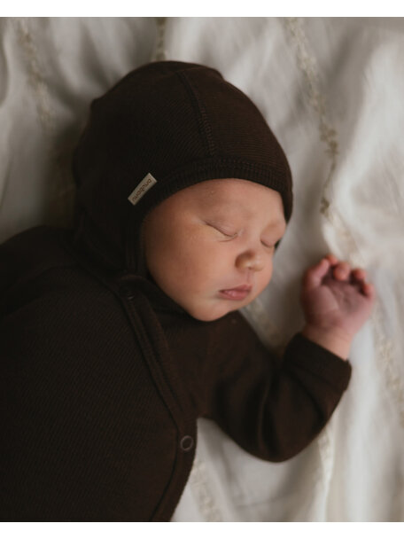 Unaduna Bonnet tiny rib wool - kladdkaka