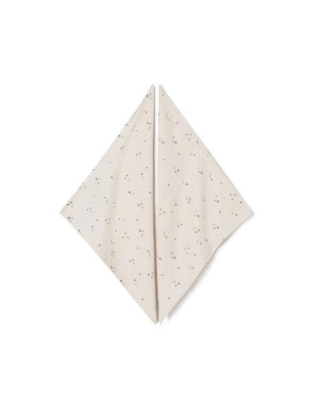 Garbo & Friends Muslin cloths - viola (2 pieces)