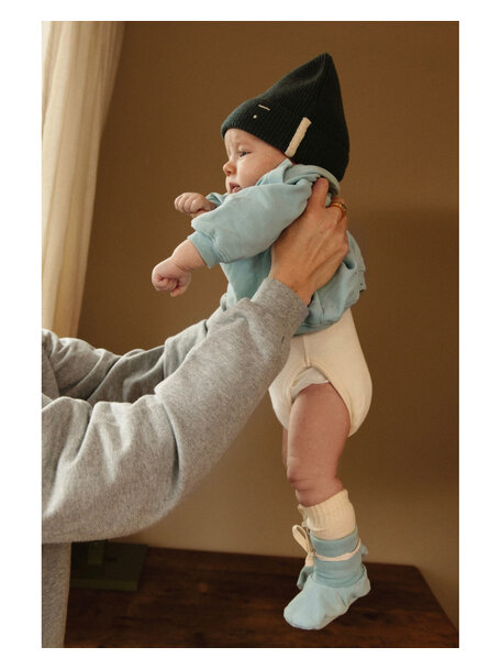 Gray Label Baby ribbed socks long - cream