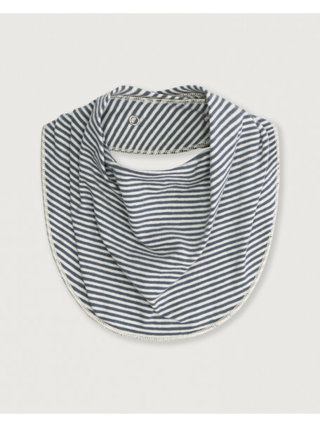 Gray Label Baby bib - blue grey/cream