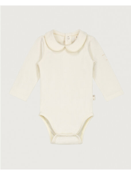 Gray Label Baby romper long sleeve with collar - cream