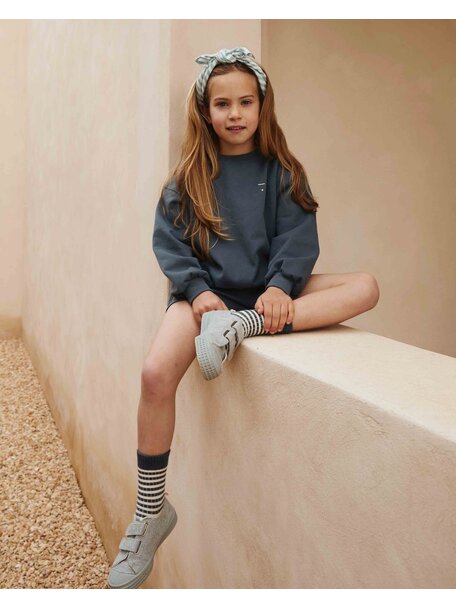 Gray Label Oversized children's sweater - blue grey