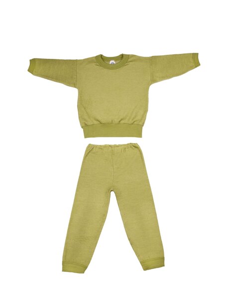 Cosilana Two-piece woolen children's suit - green