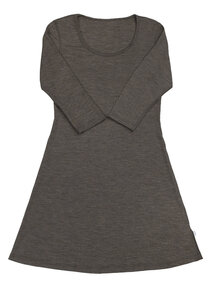 Joha Dress with three-quarter sleeves - brown melange