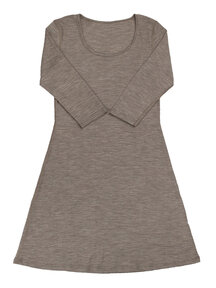 Joha Dress with three-quarter sleeves - beige melange