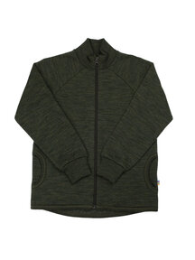 Joha Kids cardigan wool - moss green
