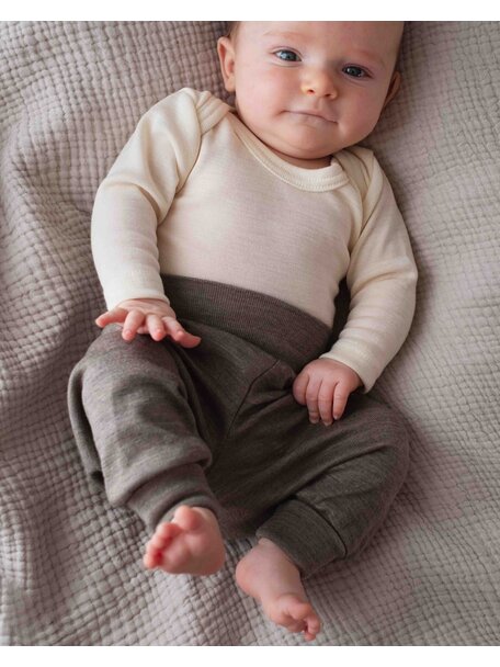 Engel Natur Baby pants wool/silk - walnut
