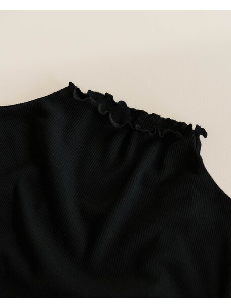 Unaduna Kate long sleeve turtleneck - black