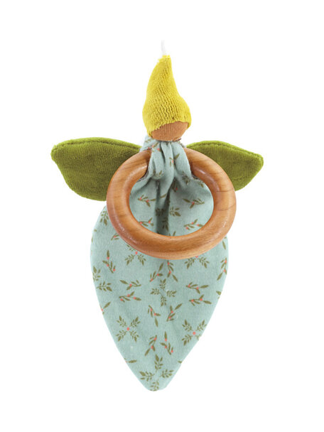 Nanchen Natur Flower dance doll with ring - green