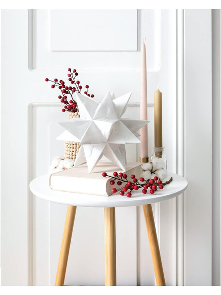 Arts & Crafts Bascetta star folding paper large - white