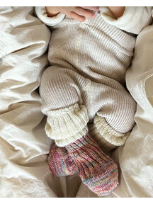 Grödo Baby socks wool and cotton - natural/multicolor