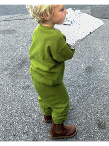 Cosilana Two-piece woolen children's suit - green