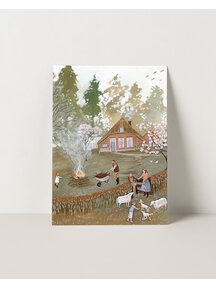 Robin Pieterse Single card - bonfire