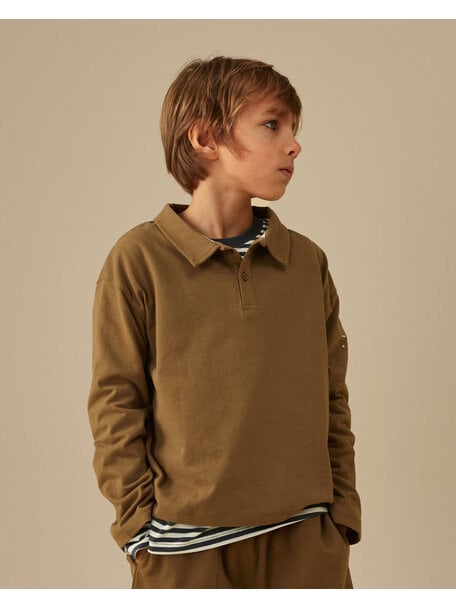 Gray Label Long-sleeved polo shirt - woody