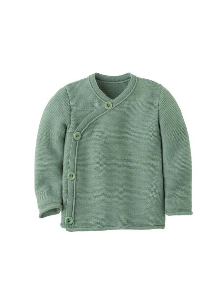 Disana Baby wrap cardigan merino wool - jade