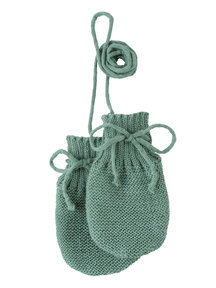 Disana Baby mittens organic merino wool - jade