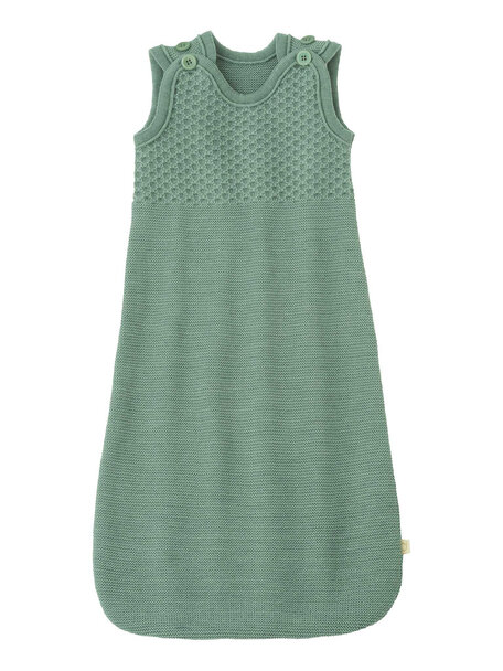 Disana Knitted sleeping bag without sleeves - jade