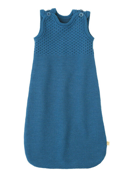 Disana Knitted sleeping bag without sleeves - dove blue