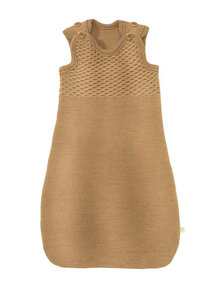 Disana Knitted sleeping bag without sleeves - caramel