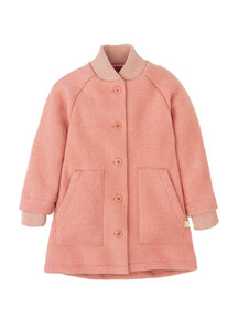 Disana Children's coat made of merino wool - soft pink
