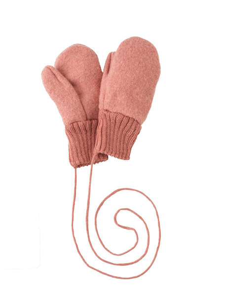 Disana Mittens boiled wool - soft pink