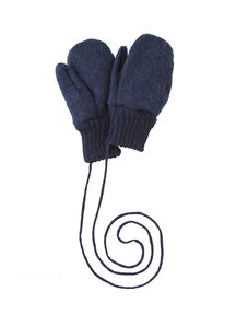 Disana Mittens boiled wool - indigo