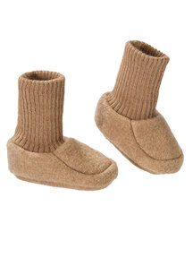 Disana Woolen booties - caramel