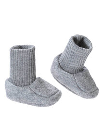 Disana Woolen booties - grey