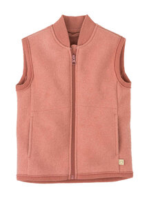 Disana Boiled wool vest - soft pink