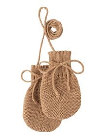 Disana Baby mittens organic merino wool - caramel Disana Baby mittens organic merino wool - caramel